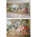 Romeo and Juliet Flower Design Wool Decorative Aubusson Sofa Armchair Chair Seat Cover Panel Woven Home Decor Piece